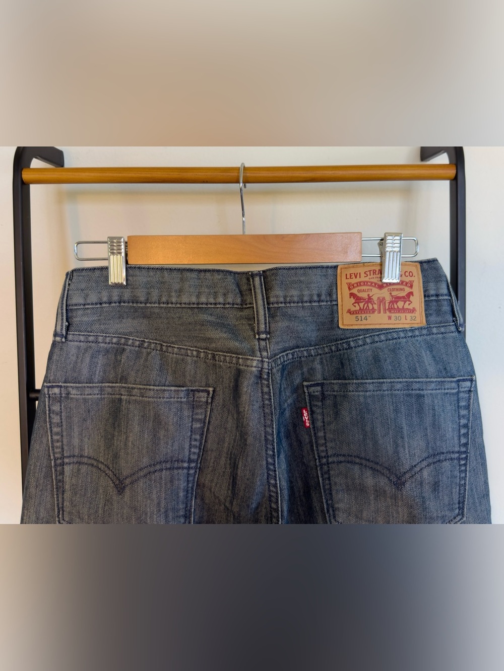 Levi's 514 Men's Straight Jeans - Indigo Blue - Picture 5 of 8